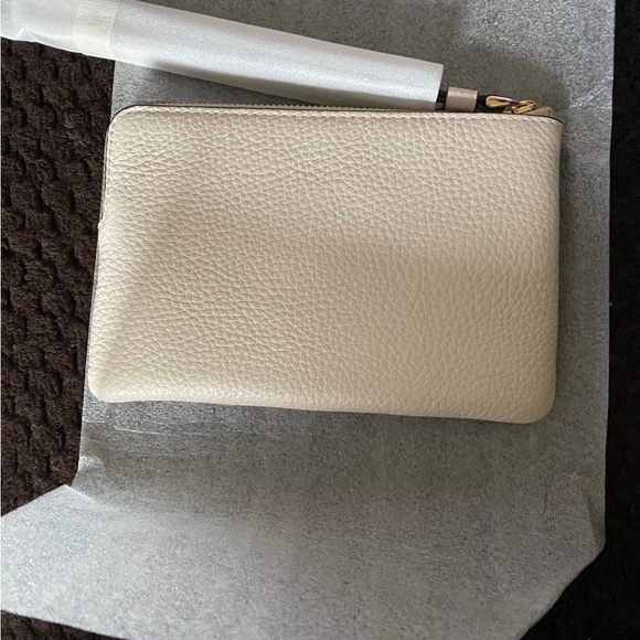 Coach Corner Zip Wristlet (Chalk) - Picture 5 of 6
